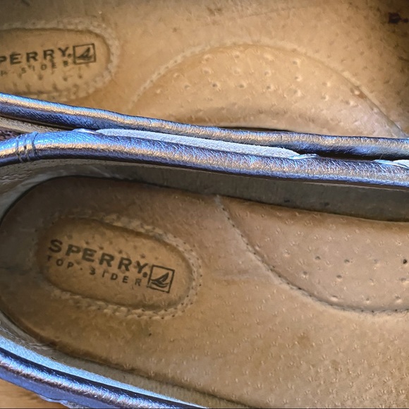 Sperry Top Sider Silver Deck Shoes size:8 - Picture 10 of 10